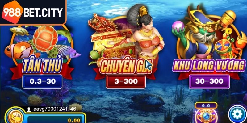 Trải nghiệm bắn cá Long Vương 988BET

