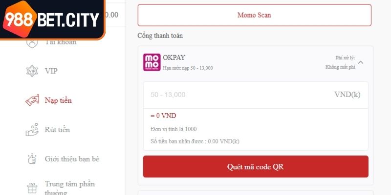 Điều kiện áp dụng để quá trình chuyển khoản thành công