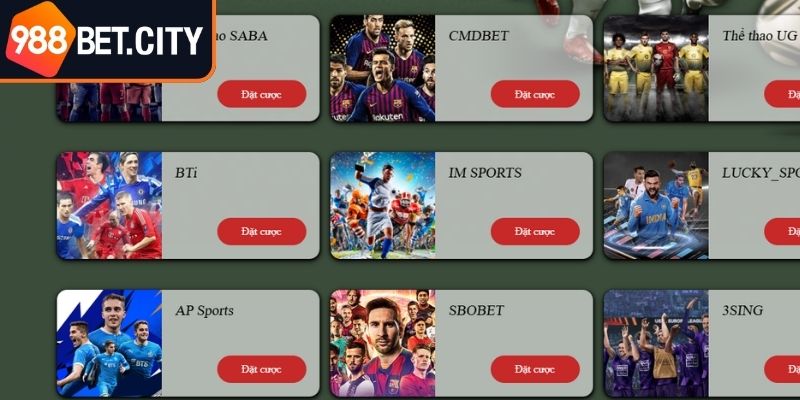 Khám phá về nhà phát hành Saba sport 988Bet
