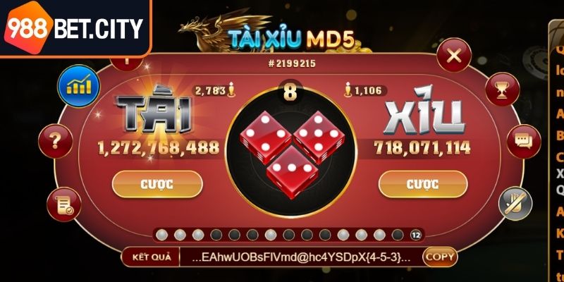 Tài Xỉu MD5 988BET – Trò Chơi Hấp Dẫn Và Cơ Hội Thắng Lớn 3 Cập nhật tin tức và xu hướng Tài Xỉu liên tục, nhanh chóng